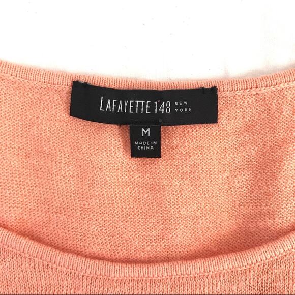 Lafayette 148 NY Cotton Linen sleeveless Tank Top - Picture 3 of 8